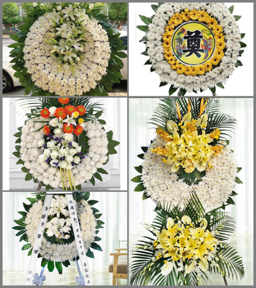 浙江省湖州吴兴区东林镇花圈速递